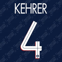 Kehrer 4 (Official PSG 2020/21 Home UEFA CL Name and Numbering)